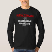 Graphic LaborUnion Apparel Legislative Advocate Tシャツ (正面)