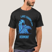 Graphic Lake Champlain Vermont Pocket Wave Souveni Tシャツ (正面)
