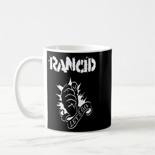 Graphic Lets Lets Leets Gogo Rancid Logo Music Roc コーヒーマグカップ (左)