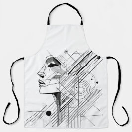 Graphic Line Face  エプロン
