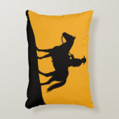 Graphic Lone Rider Tote Bag - Minimalist Western アクセントクッション (正面(垂直))