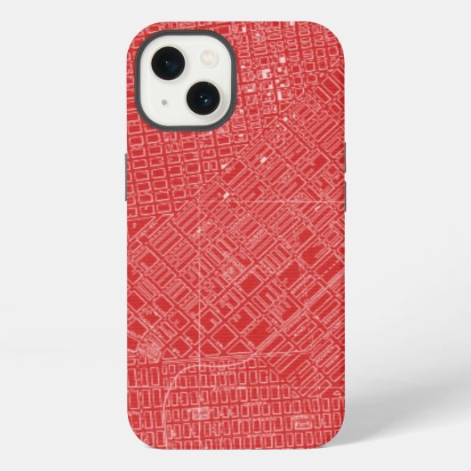 Graphic Map of San Francisco iPhoneケース (裏面)