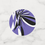 graphic purple confetti / Confettis Graphique コンフェッティ (スモール正面)