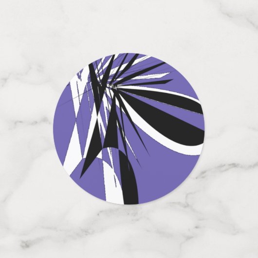 Graphic purple confettis コンフェッティ (スモール正面)