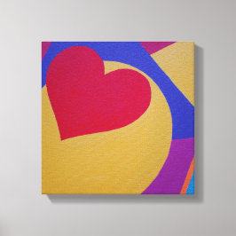 Graphic Red Heart Canvas Print キャンバスプリント