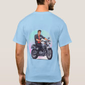 🎨 Graphic Rider Motorcycle Street Art Expression  Tシャツ (裏面)