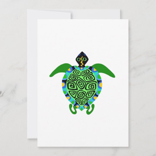 Graphic Sea TURTLE – 海洋生物 – 海 シーズンカード (正面)