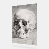 Graphic Skull Art: Minimalist & Bold Ink Design アクリルサイン (傾斜)