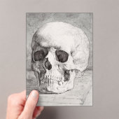 Graphic Skull Art: Minimalist & Bold Ink Design アクリル招待状 (インサイチュ (ポータブル))