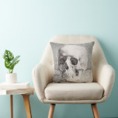 Graphic Skull Art: Minimalist & Bold Ink Design クッション (椅子)