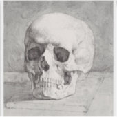 Graphic Skull Art: Minimalist & Bold Ink Design シール (正面)