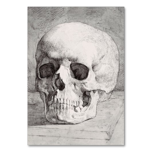 Graphic Skull Art: Minimalist & Bold Ink Design テーブルナンバー (正面)