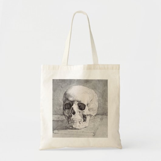 Graphic Skull Art: Minimalist & Bold Ink Design トートバッグ (正面)