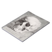 Graphic Skull Art: Minimalist & Bold Ink Design ノートブック (左側)