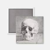 Graphic Skull Art: Minimalist & Bold Ink Design マグネット (正面/裏面)