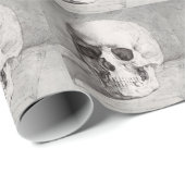 Graphic Skull Art: Minimalist & Bold Ink Design ラッピングペーパー (ロールコーナー)