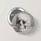 Graphic Skull Art: Minimalist & Bold Ink Design 缶バッジ (正面&裏面)