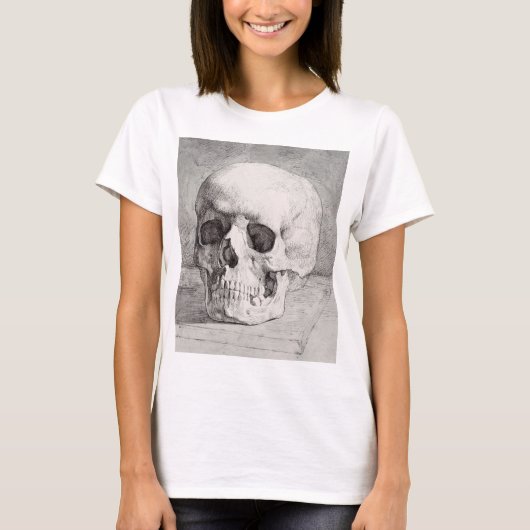 Graphic Skull Art: Minimalist & Bold Ink Design Tシャツ (正面)
