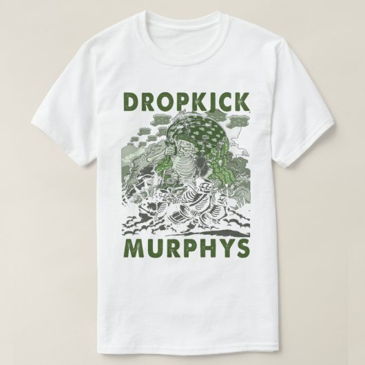 Graphic skull picture punk music band   tシャツ (デザイン正面)