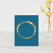 Graphic Solar Eclipse August 21 2017 カード (黄色い花)