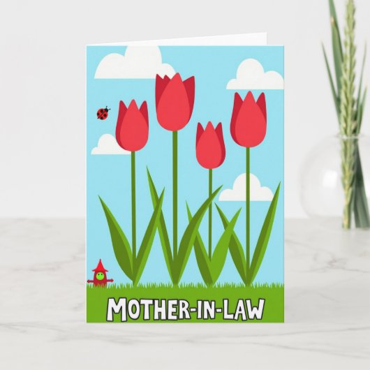 Graphic Spring Mothers Day Card カード (正面)