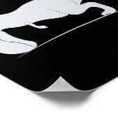 Graphic T-rex Hates Push-ups Funny Gym Trex Pet Di ポスター (角)