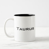 Graphic Taurus Bull with Sun ツートーンマグカップ (左)