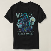 Graphic Warlock Sorcerer Black Magic Spellcaster T Tシャツ (デザイン正面)