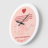 Graphica Mother's day clock ラージ壁時計 (傾斜)