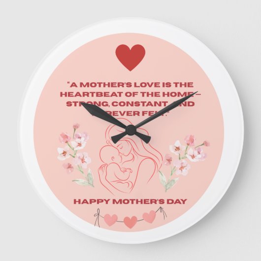 Graphica Mother's day clock ラージ壁時計 (正面)