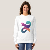 Graphical Hand Women's Basic スウェットシャツ (正面フル)
