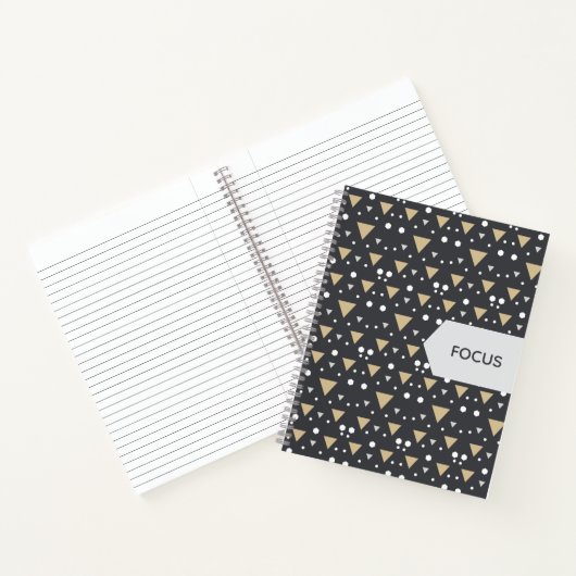 Graphite Geometry Luxe Tie ノートブック (内部)