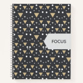 Graphite Geometry Luxe Tie ノートブック (正面)