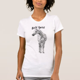 Graphite Horse Sketch T-Shirt Tシャツ
