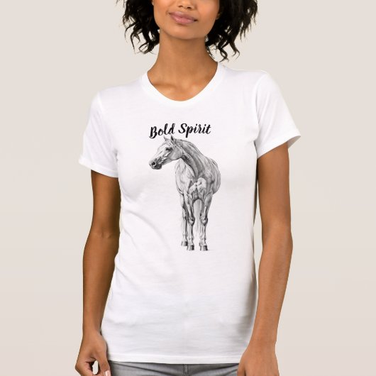 Graphite Horse Sketch T-Shirt Tシャツ (正面)