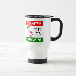 Grappa Til Ya Droppaイタリア国旗のマップ トラベルマグ