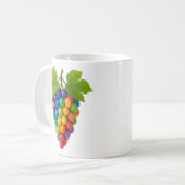 grappe de raisin colorée コーヒーマグカップ (正面左)
