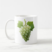 grappe de raisin réaliste コーヒーマグカップ (左)