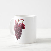 Grappe de raisin rouge réalise コーヒーマグカップ (正面左)