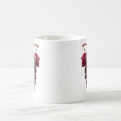 Grappe de raisin rouge réalise コーヒーマグカップ (中央)