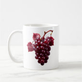 Grappe de raisin rouge réalise コーヒーマグカップ (左)
