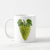 Grappe raisin vert réaliste コーヒーマグカップ (左)