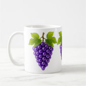Grappes de raisin 3d modernes コーヒーマグカップ (左)