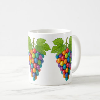 Grappes de raisin coloré コーヒーマグカップ