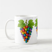 Grappes de raisin coloré コーヒーマグカップ (左)