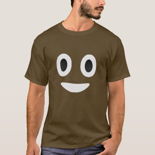 Grappig poep emoji t-shirt tシャツ (正面)