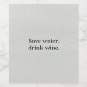 Grappig wijnetiket ワインラベル (シングルラベル)