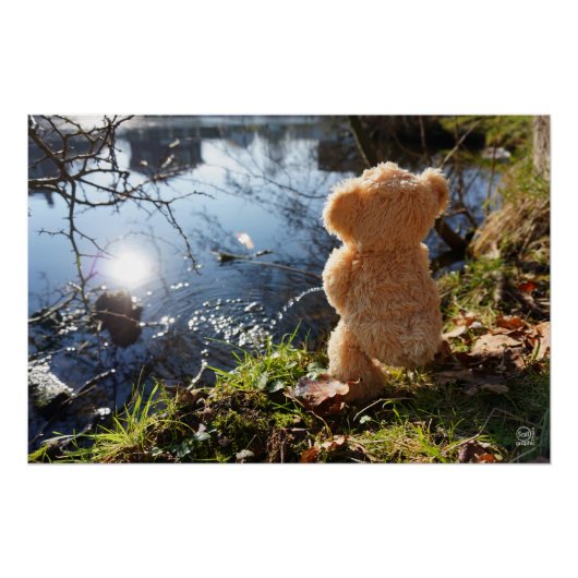 Grappige beer die ondeugend plast. ポスター (正面)