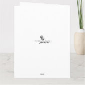 Grappige kaart van een muis die de krant leest カード (裏面)