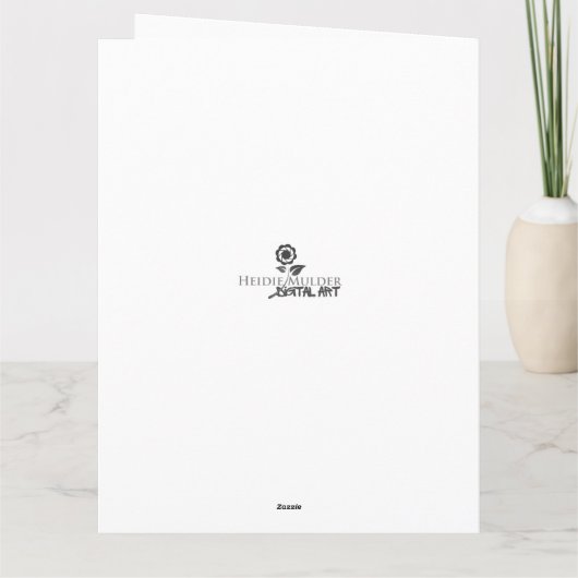 Grappige kaart van een muis die de krant leest カード (裏面)